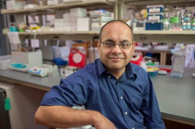 Virginia Tech scientists, led by principal investigator Konark Mukherjee, are exploring whether a prenatal deficiency of an important fatty acid contributes to a sight-robbing disorder. Virginia Tech photo
